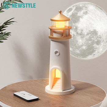Lighthouse Ambient Moon Projection Light – Dimmable Bluetooth Music Motion Sensor 1