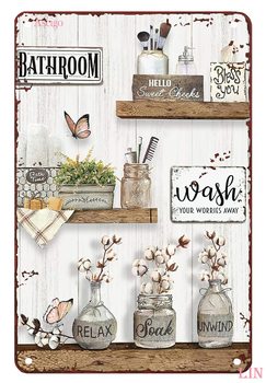 Rustic Bathroom Wall Art 1